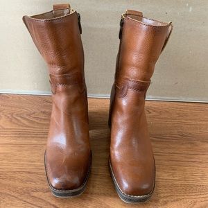 Franco Sarto Evette Booties in great condition- barely worn. Cognac, size 7.